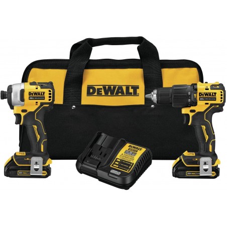 COMBO 20V TALADRO 1/2 ATORNIL IMPACTO 1/4 DEWALT DCK279D2-B3