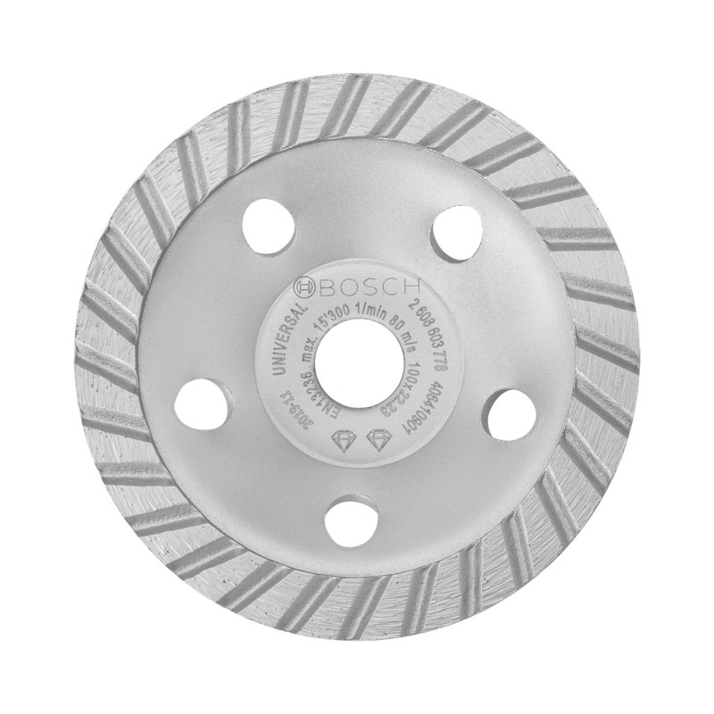 COPA DIAMANTADA UNIVERSAL TURBO 4 BOSCH 100X22MM 2608601778