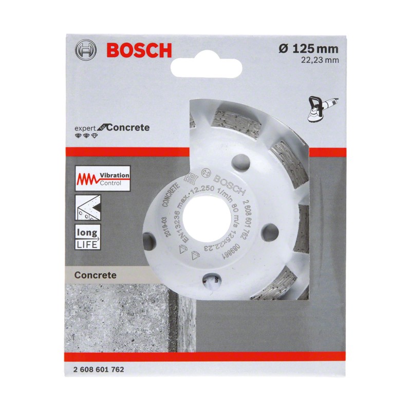 COPA DIAMANTADA BOSCH PARA CONCRETO 5'' 125X22MM 2608601762