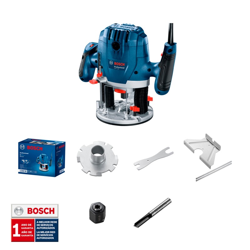 RUTEADORA FRESADORA GOF 130 BOSCH 1300W 127V