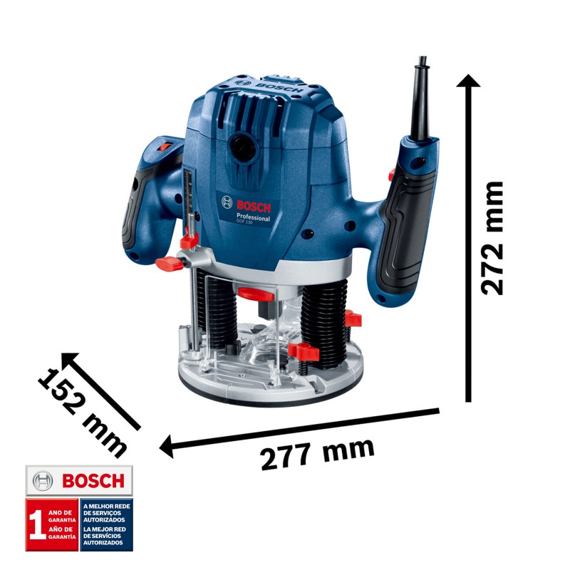 RUTEADORA FRESADORA GOF 130 BOSCH 1300W 127V