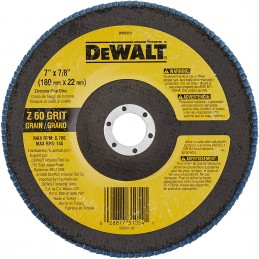 DISCO DE PULIR ZIRCONIO 7 X 7/8 GR 60 DEWALT DW8323