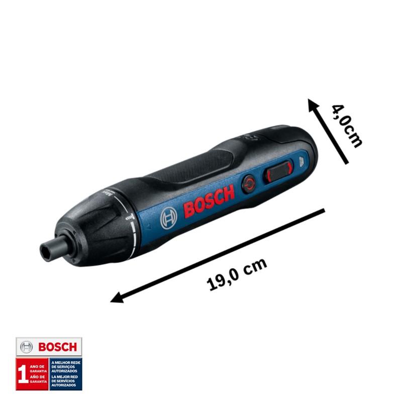 ATORNILLADOR INALAMBRICO BOSCH GO 3,6V BIVOLT CON 2 BITS