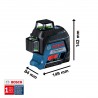 NIVEL LÁSER LÍNEAS 360° BOSCH ALCANCE 80 M GLL 3-80G