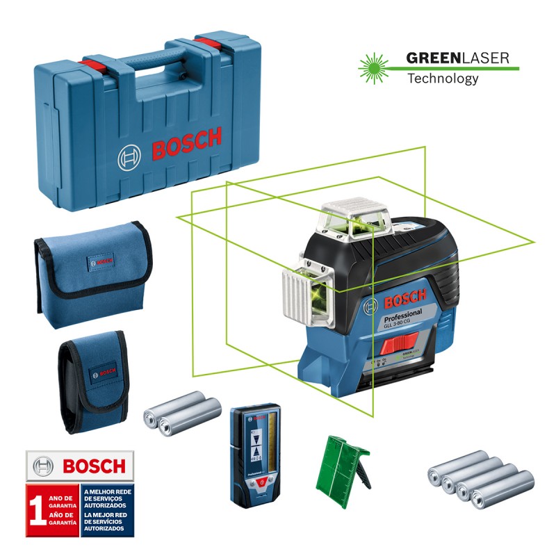 NIVEL LÁSER LÍNEAS 360° BOSCH ALCANCE 120 M GLL 3-80CG