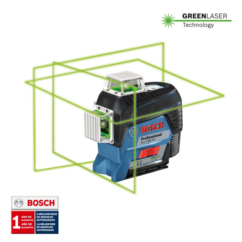 NIVEL LÁSER LÍNEAS 360° BOSCH ALCANCE 120 M GLL 3-80CG
