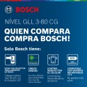 NIVEL LÁSER LÍNEAS 360° BOSCH ALCANCE 120 M GLL 3-80CG