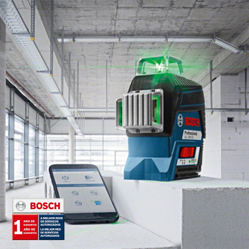 NIVEL LÁSER LÍNEAS 360° BOSCH ALCANCE 120 M GLL 3-80CG