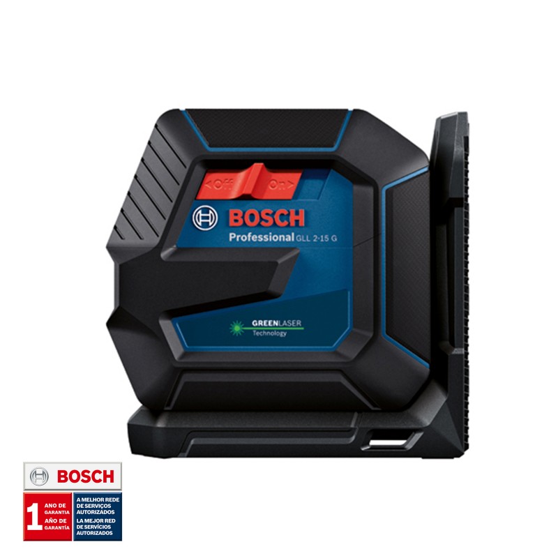 NIVEL LÁSER DE LÍNEAS VERDES BOSCH 15 MT GLL 2-15 G