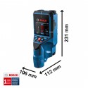 DETECTOR Y ESCÁNER DE MATERIALES BOSCH D-TECT 200 C