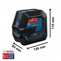 NIVEL LÁSER LÍNEAS VERDES BOSCH ALCANCE 50 M GCL 2-50 G