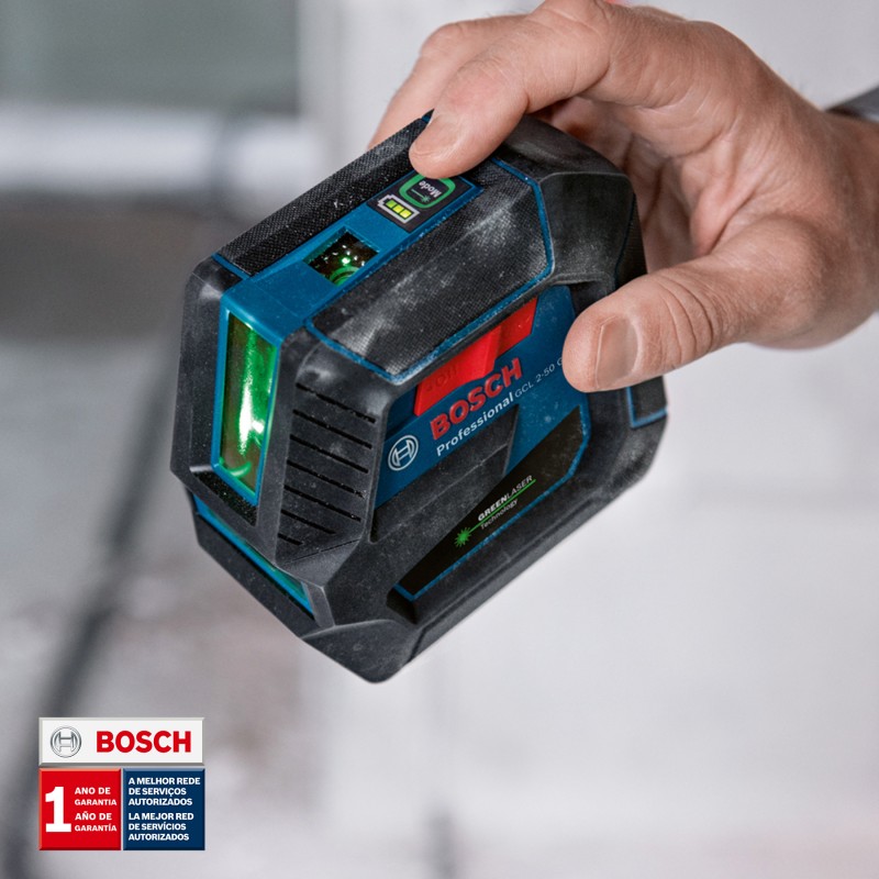 NIVEL LÁSER LÍNEAS VERDES BOSCH ALCANCE 50 M GCL 2-50 G