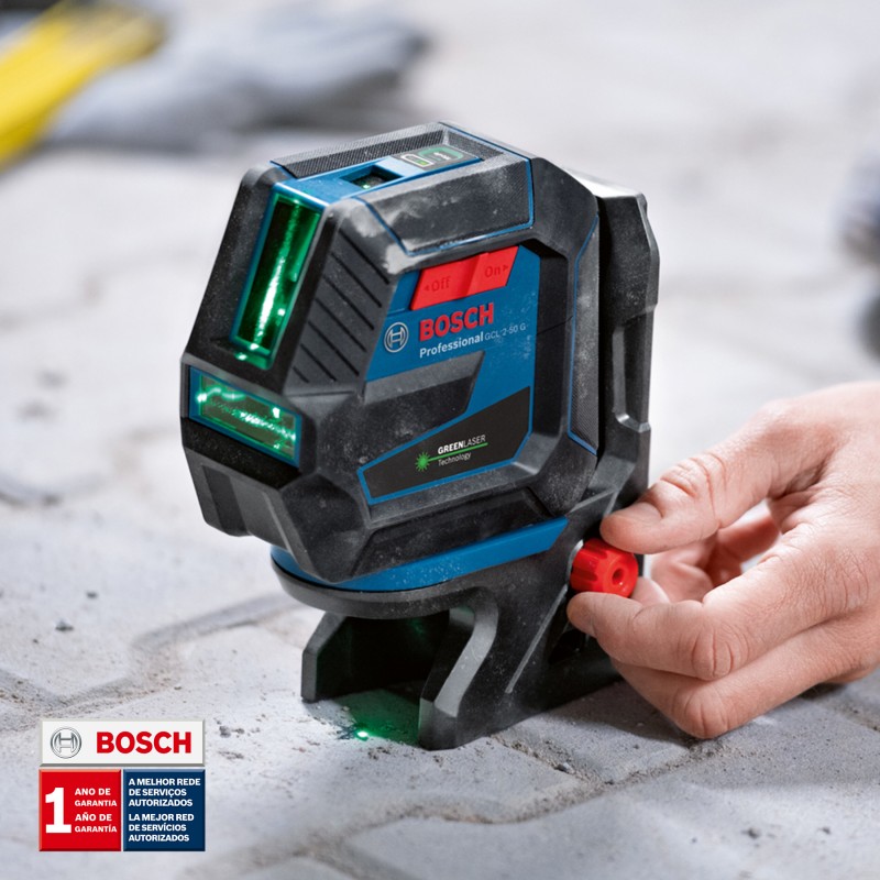 NIVEL LÁSER LÍNEAS VERDES BOSCH ALCANCE 50 M GCL 2-50 G