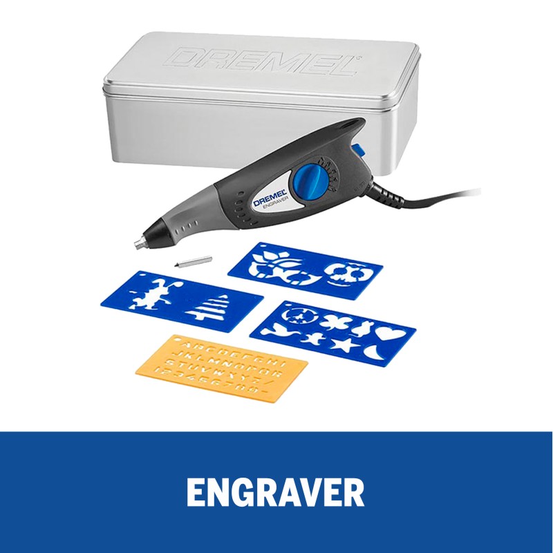 LÁPIZ GRABADOR DREMEL ENGRAVER 5 ACC + CAJA METÁLICA 290LE