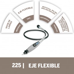 EJE FLEXIBLE - GUAYA PARA MOTOTOOL 225AB 26150225AB