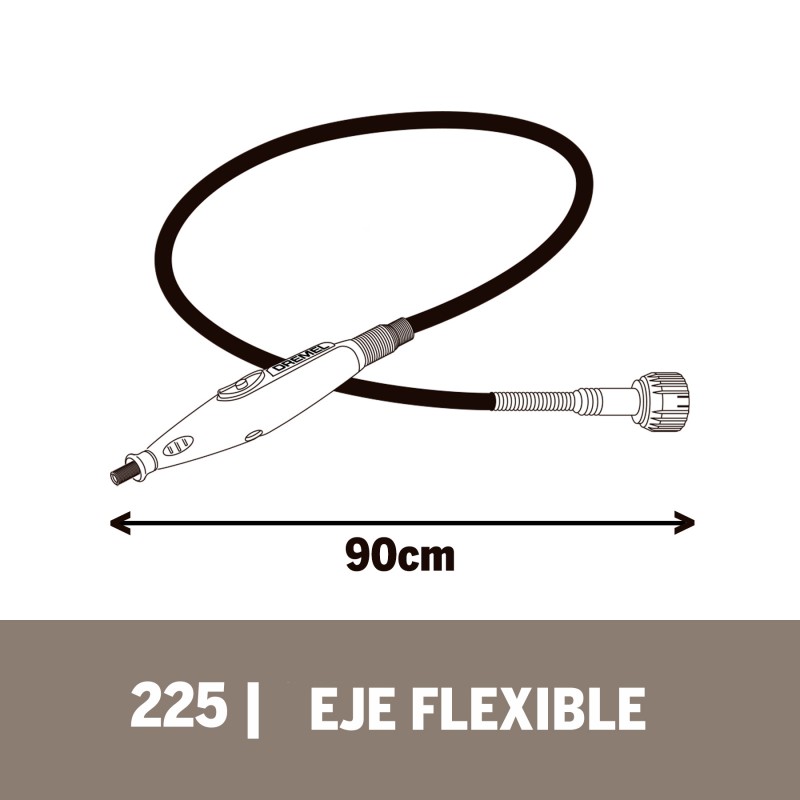 EJE FLEXIBLE - GUAYA PARA MOTOTOOL 225AB 26150225AB
