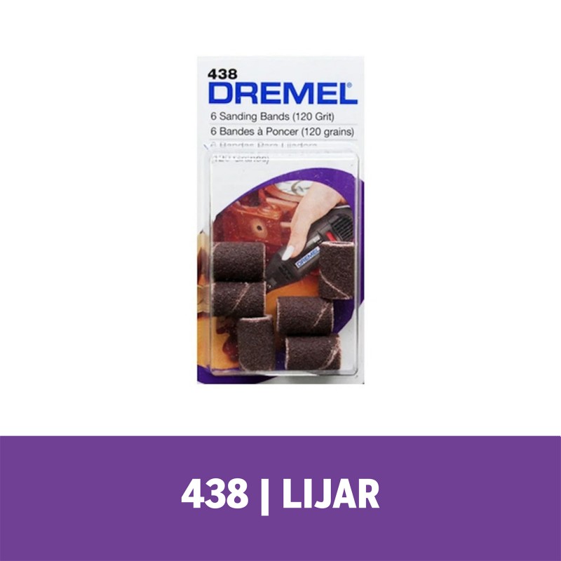 BANDA DE LIJA G 120 X 6 UDS DREMEL 2615000438