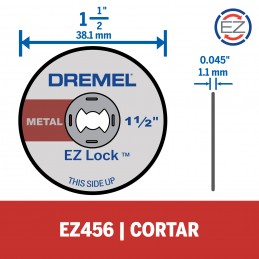 DISCO DE CORTE DREMEL EZ456 SET 5 UDS 2615E456AE