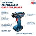 TALADRO ATORNILLADOR INALÁMBRICO BOSCH GSR 1000 SMART