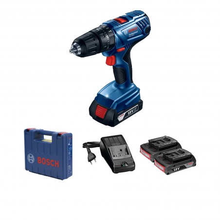 TALADRO PERCUTOR INALAMBRICO BOSCH GSB 180 + 2 BATERIAS