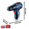 TALADRO PERCUTOR INALÁMBRICO BOSCH GSB 12V-30 SIN BATERIA