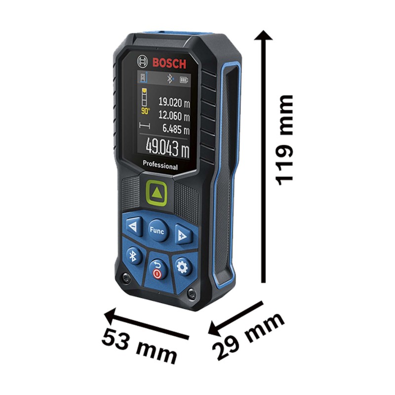 MEDIDOR LÁSER VERDE BOSCH GLM 50-27 CG CON BLUETOOTH