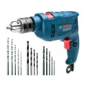 TALADRO PERCUTOR BOSCH GSB 550 1/2 550W 14 ACCESORIOS