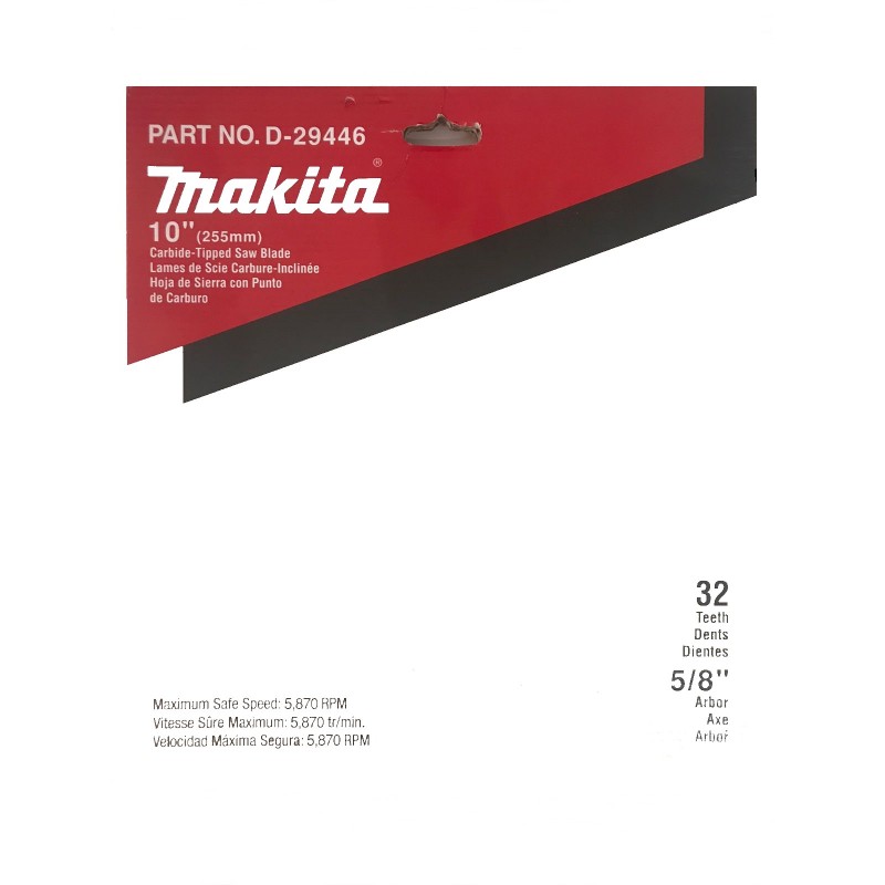DISCO DE SIERRA CIRCULAR MADERA 5/8 32 DIENTES MAKITA D29446