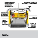 CEPILLO DE BANCO DE 3 CUCHILLAS DEWALT DW734