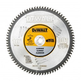 DISCO DE 10 PUL. X80 DIENTES P/ALUMINIO DEWALT DW7665