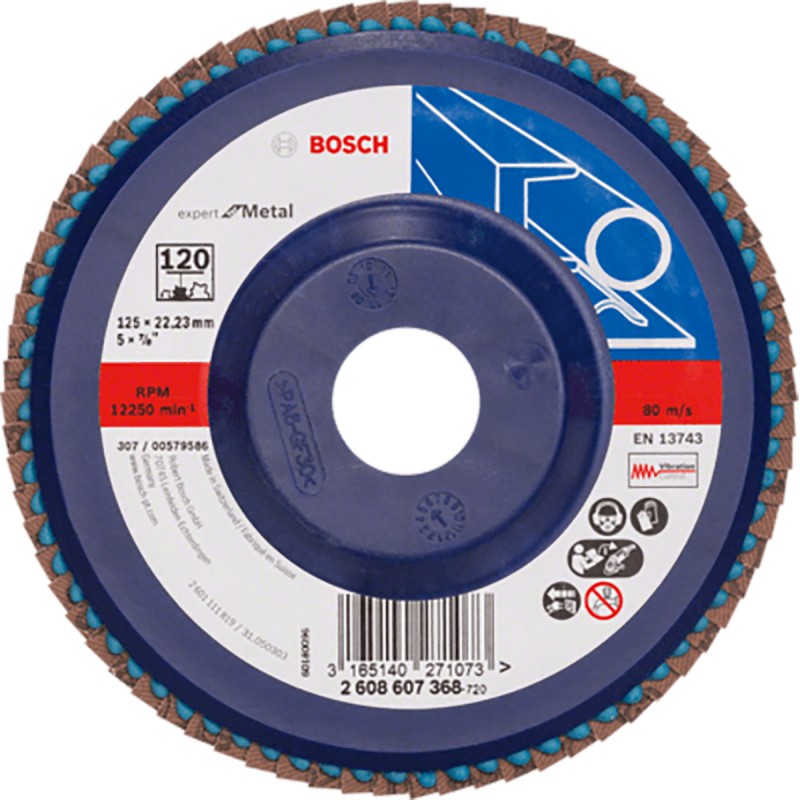 DISCO FLAP BLUEMETAL PLASTIC 41/2 PULG BOSCH 2608607362