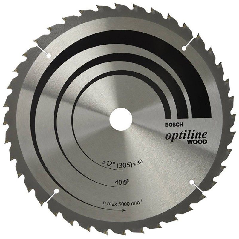 DISCO BOSCH PARA SIERRA MADERA CORTE LIMPIO 12 PULG 2608640920