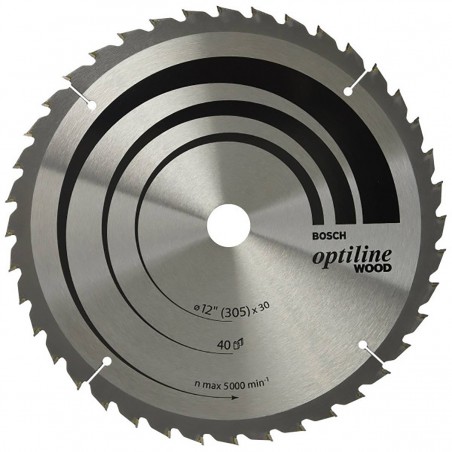DISCO BOSCH PARA SIERRA MADERA CORTE LIMPIO 12 PULG 2608640920