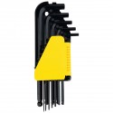 JUEGO LLAVES HEXAGONALES LARGAS PUNTA REDONDA STANLEY 69257
