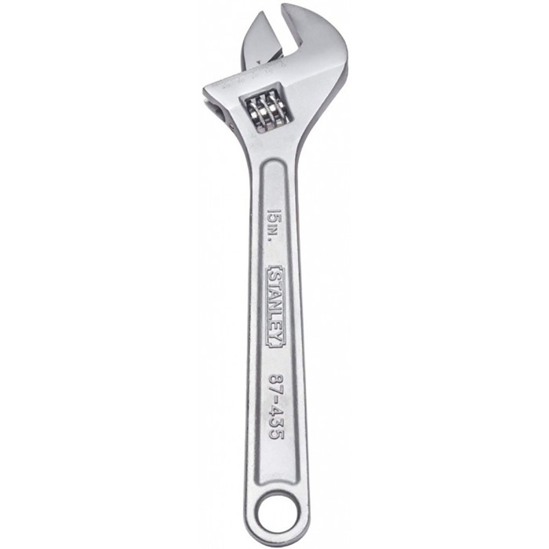 LLAVE AJUSTABLE 15 PULGADAS CROMADA STANLEY 87435