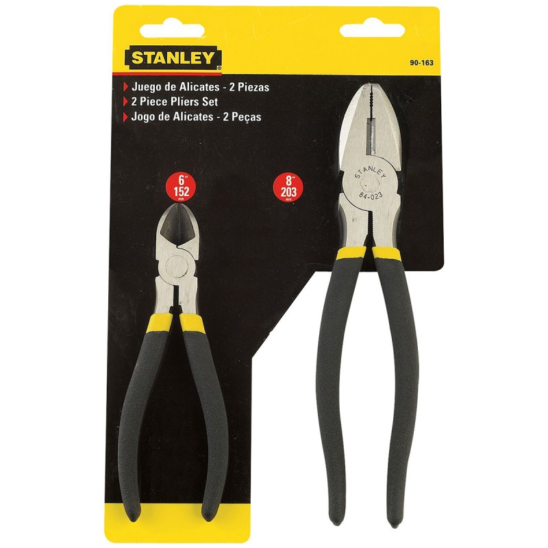 ALICATES STANLEY JUEGO 2 UDS. 6 Y 8 PULG 90163