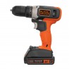 TALADRO ROTACION 3/8 20V LI-ION BLACK & DECKER BCD702C1-B3