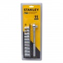 JUEGO DE COPAS DE 1/2 11 PZS 10-18 MM METRICAS STANLEY 86734