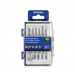 KIT PARA TALLADO  Y GRABADO 11 PZS DREMEL 26150729AB