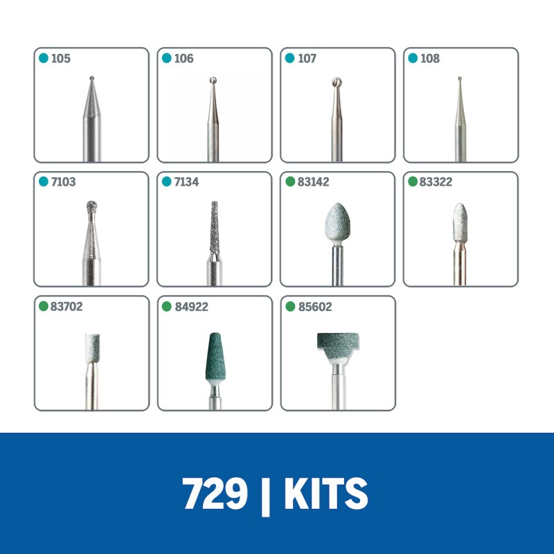 KIT PARA TALLADO  Y GRABADO 11 PZS DREMEL 26150729AB