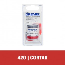 DISCO DE CORTE 520 15/16 PARA METAL 20 PZS DREMEL 2615000420