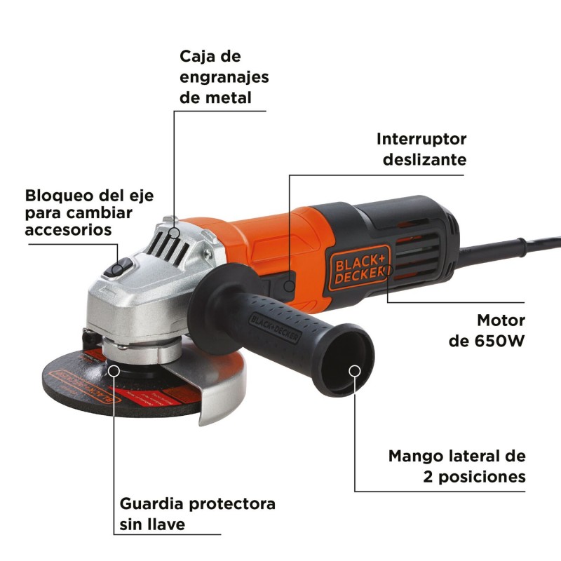 MINIPULIDORA 4 -1/2  650W  12000RPM BLACK AND DECKER