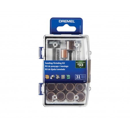 MICRO KIT DE LIJADO Y PULIDO 31 PZS DREMEL 26150727AB