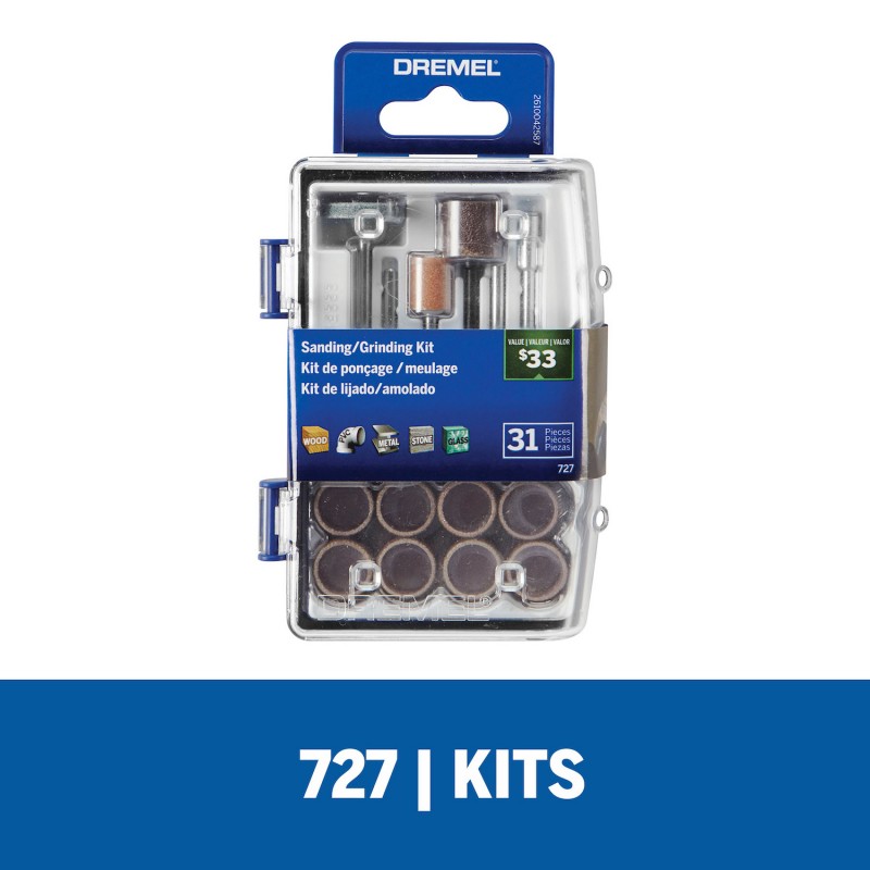 MICRO KIT DE LIJADO Y PULIDO 31 PZS DREMEL 26150727AB