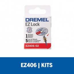 KIT ADAPTADOR+ 5 DISCOS CORTE DE METAL DREMEL 2615E406AD