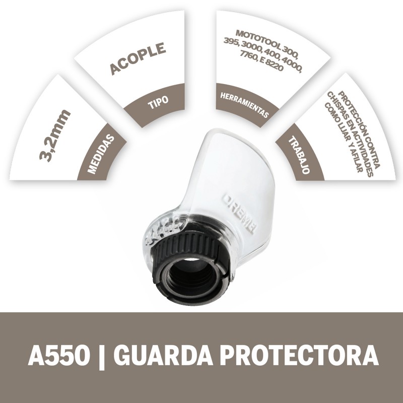 GUARDA PROTECTORA DREMEL 2615A550AB