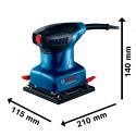 LIJADORA ORBITAL PROFESSIONAL 220W BOSCH GSS 140