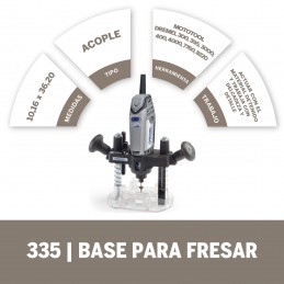 BASE PARA FRESAR DREMEL 26150335AA