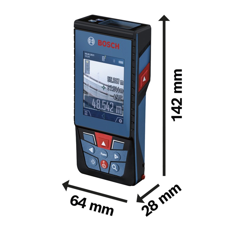 MEDIDOR LASER ALCANCE 100M CON BLUETOOTH BOSCH GLM 100-25 C