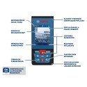 MEDIDOR LASER ALCANCE 100M CON BLUETOOTH BOSCH GLM 100-25 C